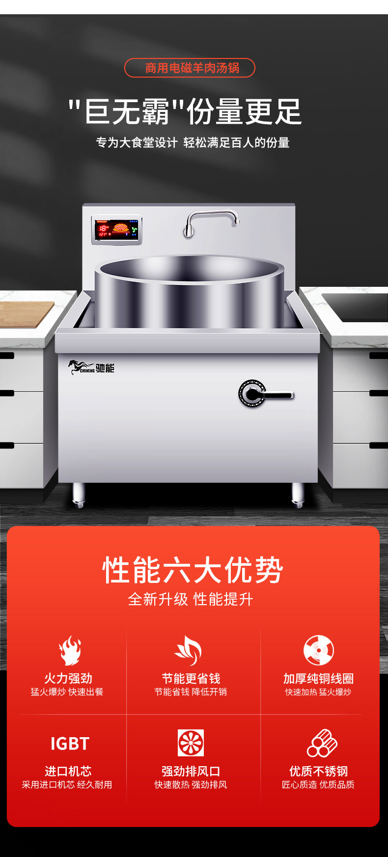 加高款大炒爐性能六大優(yōu)勢