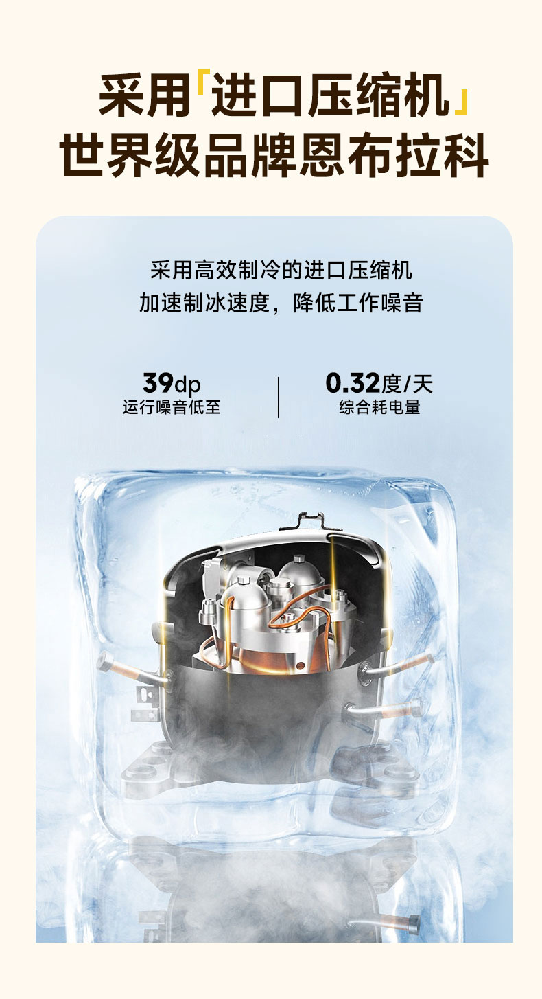 馳能雪花冰機(jī)恩布拉科進(jìn)口壓縮機(jī)